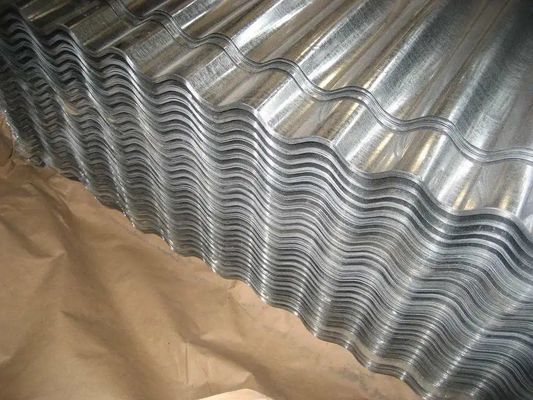 60-95HRB Surface Hardness Corrugated Steel Sheet For Roofing And Construction