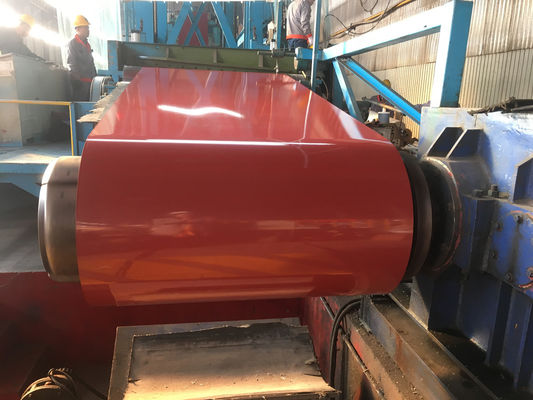 600-1250mm RAL Color Coated Coil Manufacturers 300-550MPa Tensile Strength