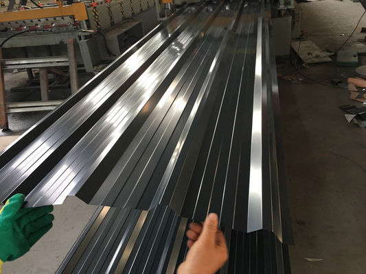 GI Corrugated Steel Sheet Weather Resistant Normal Spangle / Big Spangle