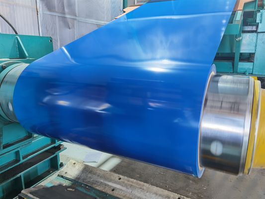 PPGL Pre Painted Galvalume Steel Sheet Coil Length / Color Customized