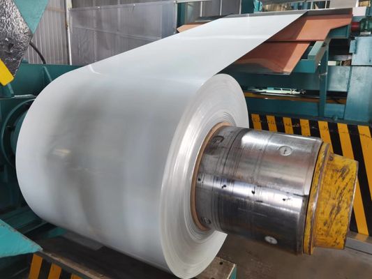 0.2-1.2mm Painted Metal Coil 3-30microns Back Side Painting For Refrigeration Storage