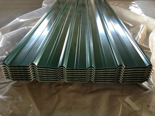 PPGI Corrugated Sheet , Color Coating Corrugated Steel Roof Panels