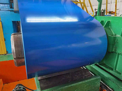 0.2-1.2mm Painted Metal Coil 3-30microns Back Side Painting For Refrigeration Storage