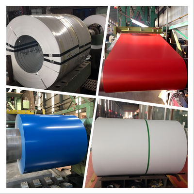 Custom Color Coated Steel Coil With PE / SMP / HDP / PVDF Coating