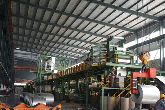 G350-G550 Color Coated Steel Roll Anti Finger Coating Slit Edge / Mill Edge