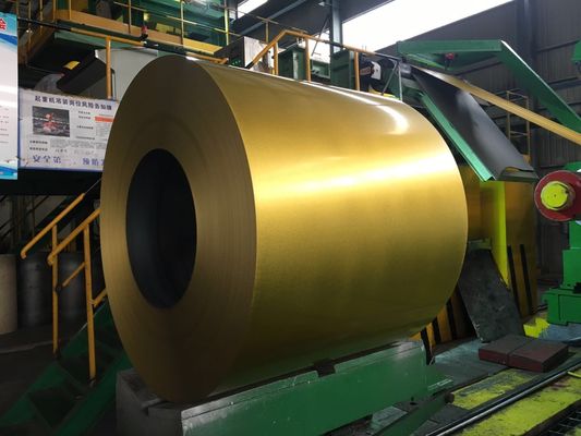 G350-G550 Color Coated Steel Roll Anti Finger Coating Slit Edge / Mill Edge