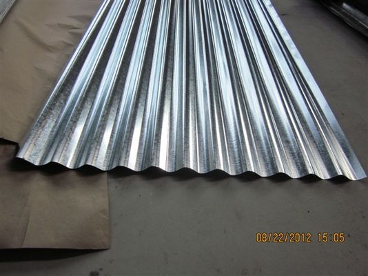 Big Spangle Corrugated Steel Sheet for roofing / Wall Cladding