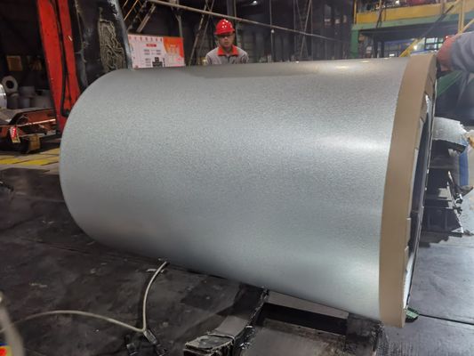 CFR Term Galvalume Steel Coil With Big Spangle And Slit Edge / Mill Edge