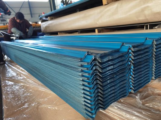 High Hardness 60-95HRB Corrugated Steel Sheet Surface 20-275g/M2 Zinc Coating